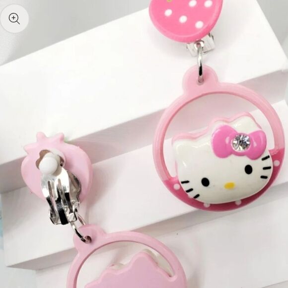 2/$20 Brand New Hello Kitty Clip Earrings - Picture 3 of 3
